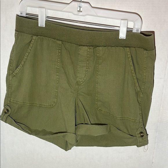 Olive Green Women's Shorts - Picture 4 of 6